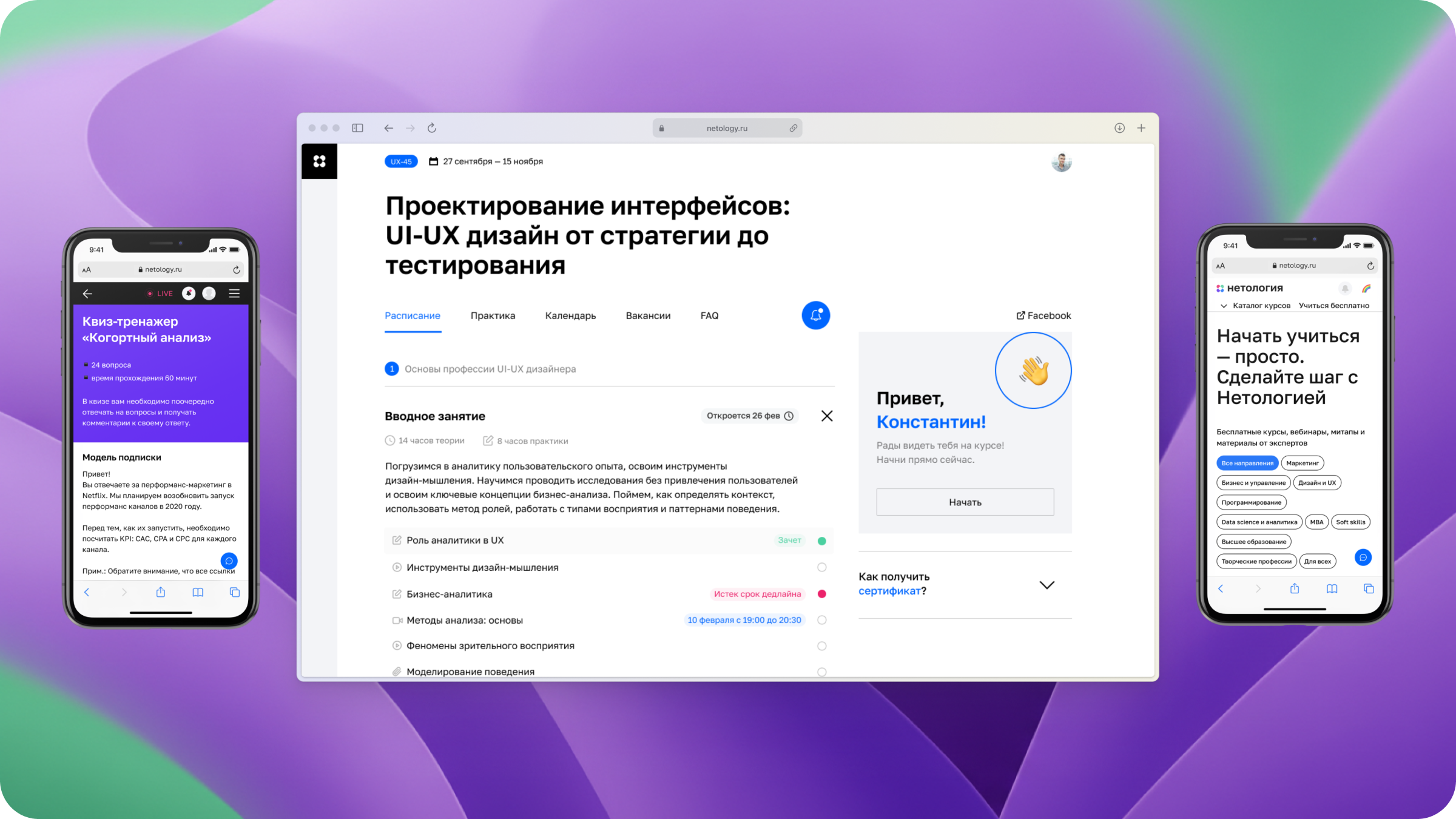 Netology platform overview